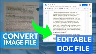 How to Convert Image files (PNG, JPEG) to Editable text files! Free and Easy!