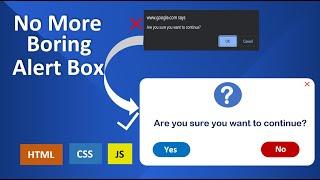 How to  create Custom Dialog Box using HTML, CSS and JavaScript