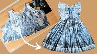 How to sew lining on a sleeveless frock|invisible stiching|