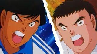 Japan vs RJ7 Re-match Raiju Shot -Captain Tsubasa J #anime #soccer #football #manga #hyuga #tsubasa