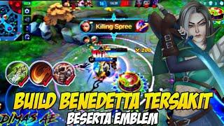 BUILD & EMBLEM BENEDETTA TERSAKIT 2021 - Benedetta Gameplay | Mobile Legends