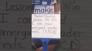 Distance Learning- Reading- Guided Reading 3-16- 3/20