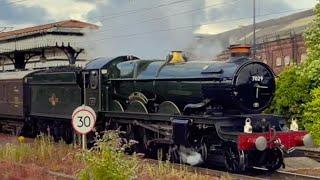 7029 Clun Castle rips through Swinton at speed! | The White Rose | 6/7/24