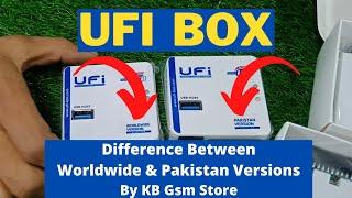 UFI Box Difference Between Worldwide & Pakistan Versions