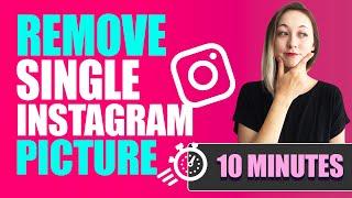 How to Remove a Single Instagram Picture from a Post( New iPhone, IOS and IPAD 2020)