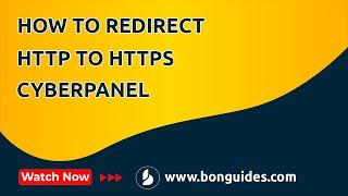 How to Redirect HTTP to HTTPS in CyberPanel