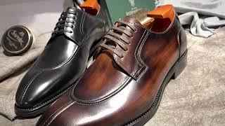 G8 B523 Men's Derby Patina Shoe From HengXin Shoes.