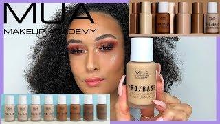 MUA COSMETICS PRO/BASE FOUNDATION REVIEW & DEMO