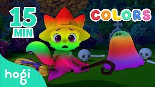 Learn Colors with Witch Pinkfong & Halloween Ghost | 15min | Colors for Kids | Learn with Hogi