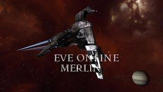 Eve online - Merlin катаемся рельсы + пассив шилд танк на миссиях 1-2 лвл