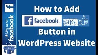 How to Add Facebook Like button to your WordPress Sidebar? Add Facebook Page Plugin to WordPress