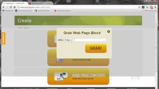 How to Make Android App - Grabbing Web Content Blocks With AppsGeyser