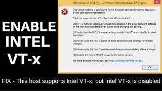 How to Enable Intel VT-X or Intel Virtualization Technology from BIOS