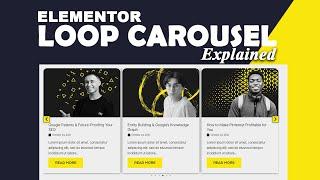 Elementor Loop Carousel Tutorial | Elementor Pro