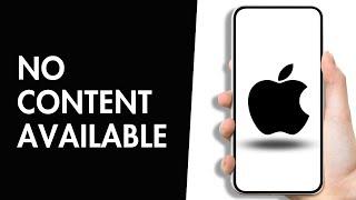 How to Fix No Content Available Photo Widget iOS 17