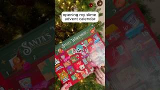 slime advent calendar unboxing! | day 1 #slime #adventcalendar #christmas