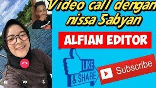 Cara edit foto seperti sedang Video Call dengan Nissa Sabyan