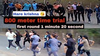 ( 800)mt time trial girls first round 1:20 ndp Academy Bhopal Vande Mataram Academy #sscgd #mppolice