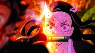 When Nezuko was dying in sunlight | demon slayer  Kimetsu no Yaiba | finale episode season 3