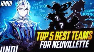 [HINDI] TOP 5 Best Teams For Neuvillette In Genshin Impact