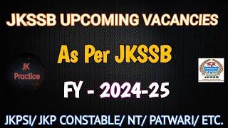 JKSSB UPCOMING VACANCIES 2024 #job