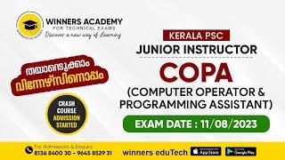 JUNIOR INSTRUCTOR - COPA | PYTHON - MCQ