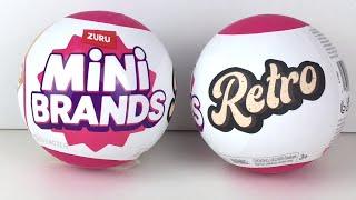 Mini Brands RETRO Series Zuru Capsules Unboxing & Review #minibrands