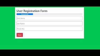 Create Multi-Step Form Using HTML CSS Ajax jQuery #Part-1 || Kumar Coding House