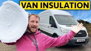 THE BEST INSULATION FOR A CAMPER VAN FORD TRANSIT
