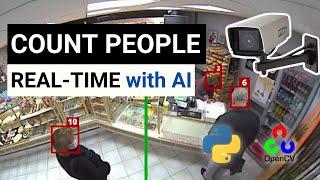 Count people with a high accuracy | CCTV camera, Opencv and Deep Learning