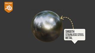 Create a Polished Stainless Steel in Blender || Procedural Metal Tutorial || Eevee/Cycles Render