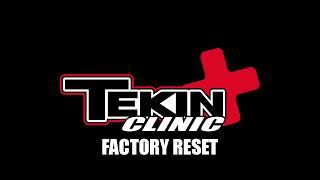 Tekin Clinic: Factory Reset Your ESC
