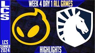 DIG vs TL Highlights ALL GAMES | LCS W4D1 Summer 2024 | Dignitas vs Team Liquid Week 4 Day 1