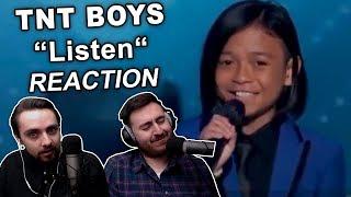 Singers Reaction/Review to "TNT Boys - Listen (The World's Best)"