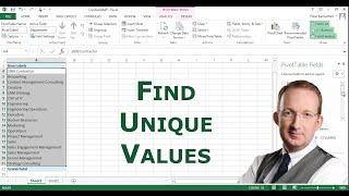 Excel - Find Unique Values