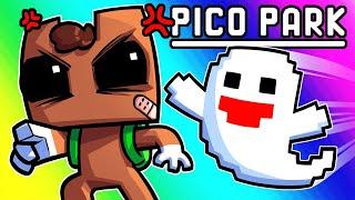 Pico Park Funny Moments - Morons Try to Sneak Past Ghosts!