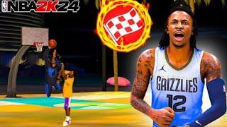 *NEW* BEST JA MORANT  BUILD in NBA 2K24 NEXT GEN! BEST PG BUILD & POINT GUARD BUILD 2K24!