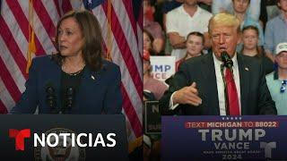 Harris crece en las encuestas y aumentan los ataques | Noticias Telemundo