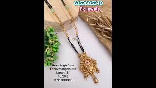 Brass High Gold Mangalsutra Fancy @Pkjewels .#jewellery #primium #pkjewels #brass #onlineshopping