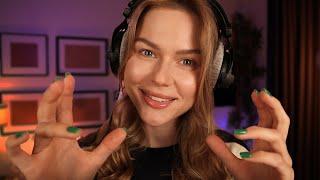 Casual ASMR Ear Triggers & Whispered Rambling ~360° Sounds - Headphones Required