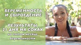 Сыроедение и беременность. Питание соками 21 день. Результаты Светланы Калмыковой.