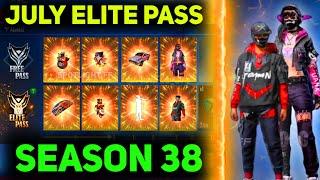 JULY ELITE PASS FREE FIRE 2021 | SEASON 38 ELITE PASS FREE FIRE