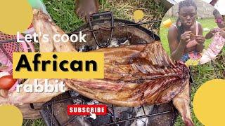 Is an African rabbit worthy for lunch?// African  village life