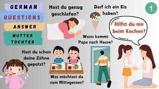 Learn German for Beginners | Questions and Answers Between Mother and Daughter