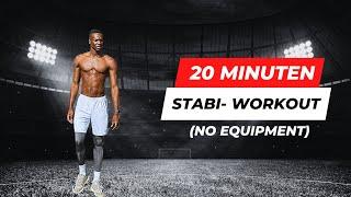 20 MIN | RANDY MANU FULL BODY STABI-WORKOUT | by Focused Plyrs | Stabilisationsübungen für Fußballer