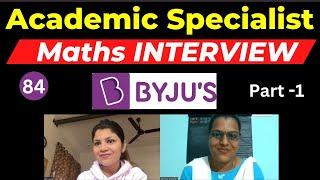 Byju's Academic Service Partner Interview Training| Maths| work from home | Selected Candidate