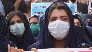 Students Demonstrate On "Girl's Walk Against Harassment" In Peshawar