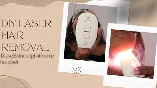 DIY Laser hair removal w/ ROSESKINCO Lumi at home IPL Handset