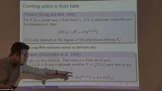 Model theory and combinatorics of finite fields - Alexis Chevalier