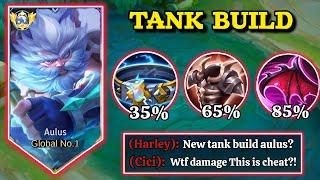 EXP LANE AULUS WITH TANK BUILD IS INSANE!! 100% TANKY AND HIGH DAMAGE BUILD AND EMBLEM (MUST TRY)